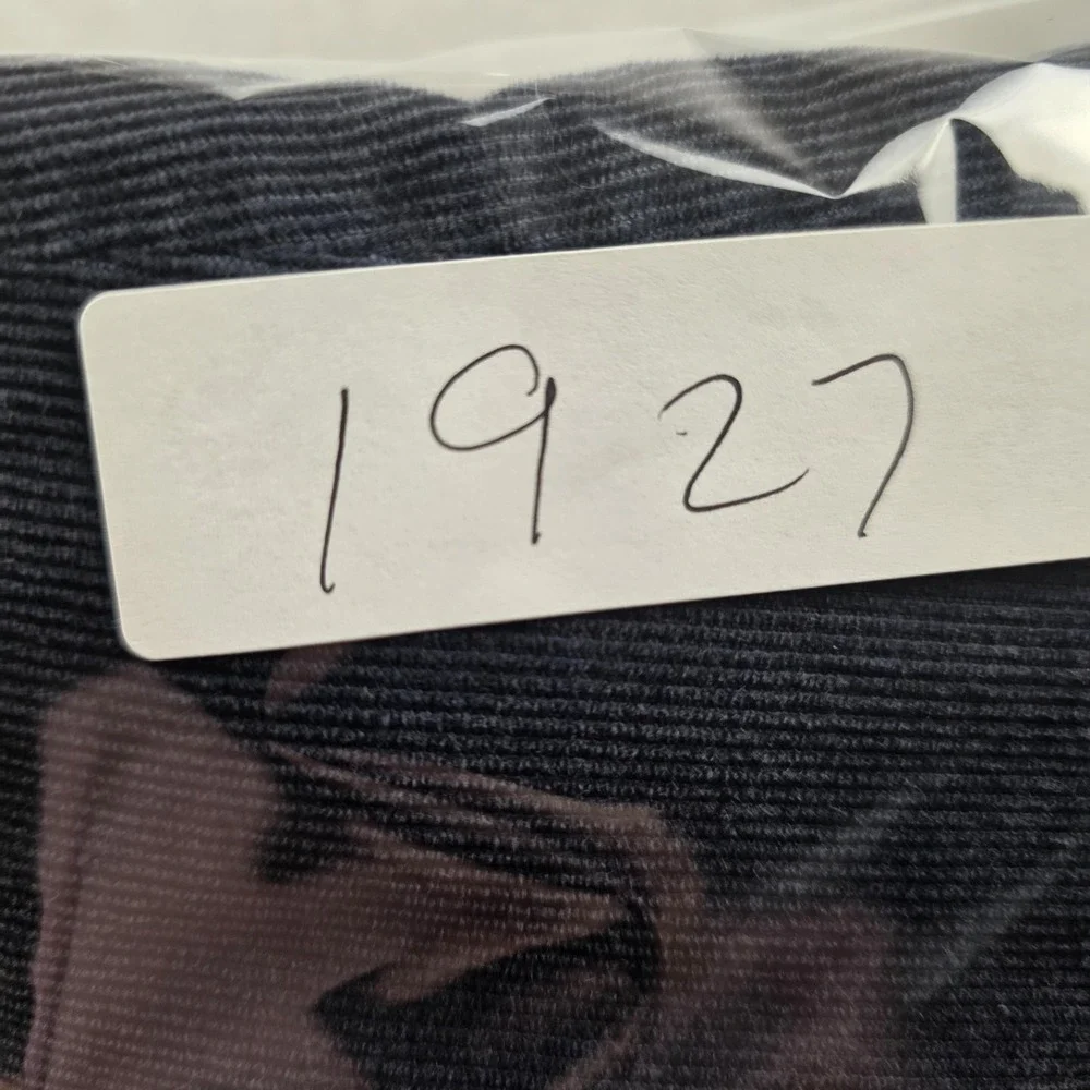 Vintage Lands' End‎ Pants Mens 31x27 Blue Corduroy Chino Tapered USA 80s Casual